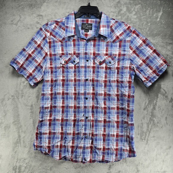 Cody James Other - Cody James Pearl Snap Button Up Shirt XLT Western Cowboy Rodeo Mens Short Sleeve